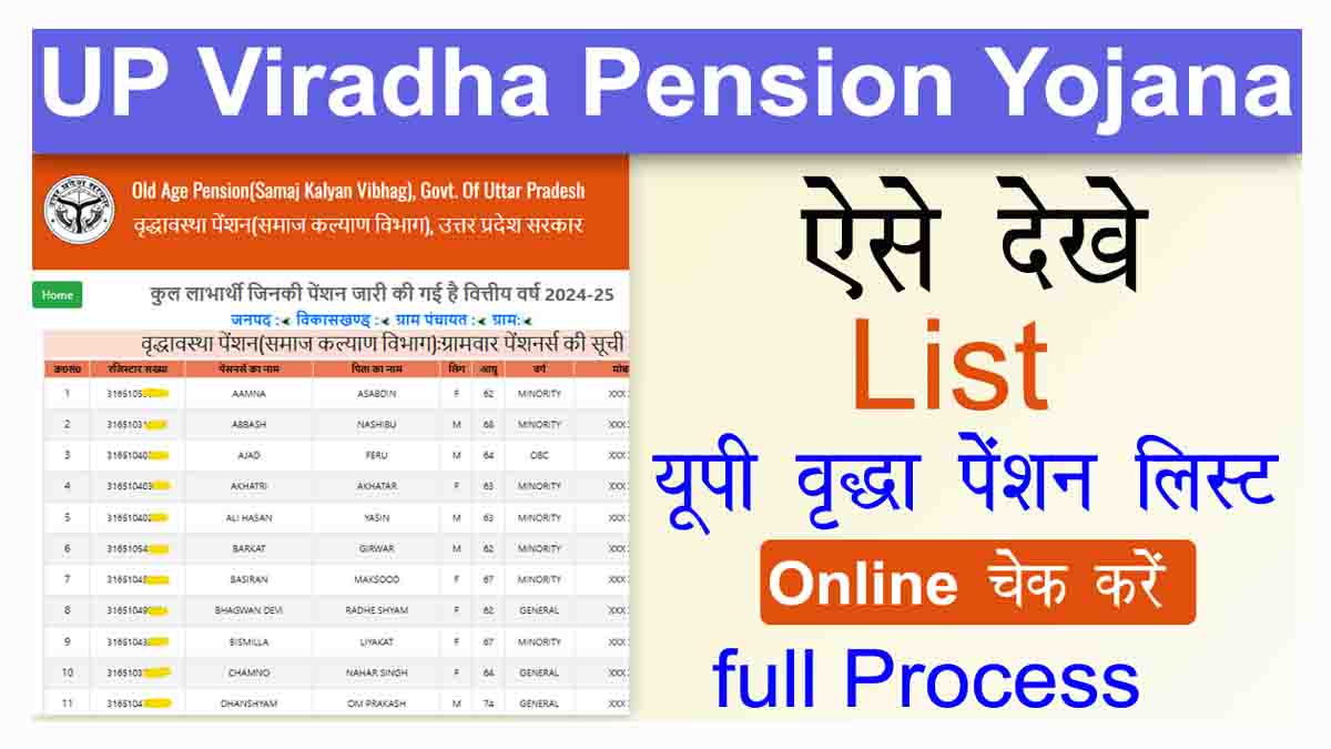 Vridha Pension List